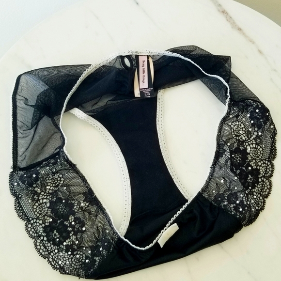 Victoria's Secret Vintage Sexy little Things Rhinestone Crystal Keyhole PantyNWT - Picture 9 of 16